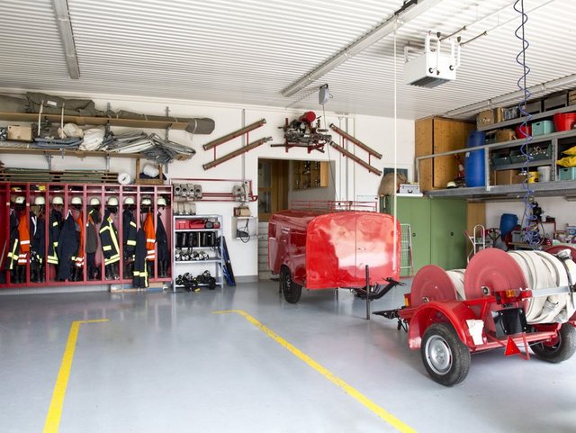 Feuerwehrgerätehaus Innenraum